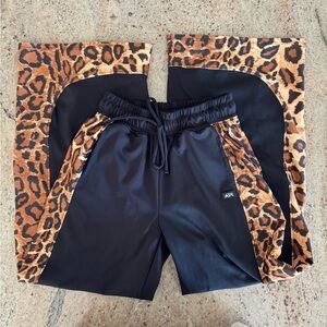 Tiger Friday! Leopard Print and Black pants CL